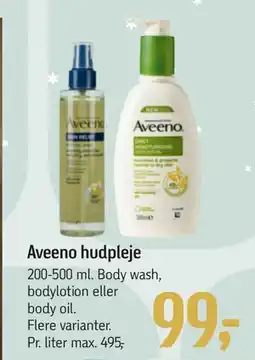 Føtex Aveeno hudpleje, DKK 99 tilbud