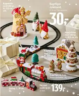 Føtex Kagejuletræ med LED lys, DKK 65 tilbud