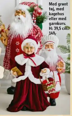 Føtex Med grønt tøj, med kagehus eller med garnkurv, DKK 149 tilbud