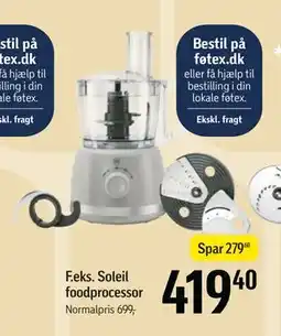 Føtex Soleil foodprocessor, DKK 419.4 tilbud