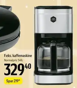 Føtex kaffemaskine, DKK 329.4 tilbud