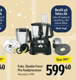 Føtex Double Force Pro foodprocessor, DKK 599.4 tilbud