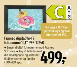 Føtex Frameo digital Wi-Fi fotoramme 10,1” PFF-1024B, DKK 499 tilbud