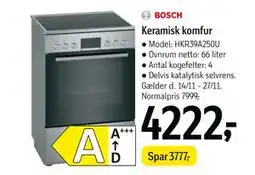 Føtex Keramisk komfur, DKK 4222 tilbud