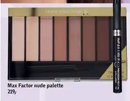 Føtex Max Factor nude palette, DKK 219 tilbud