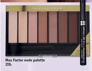 Max Factor nude palette, DKK 219