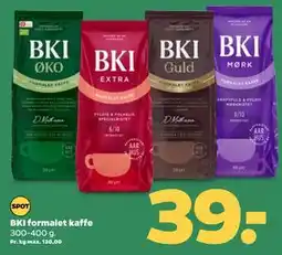 Netto BKI formalet kaffe, DKK 39 tilbud