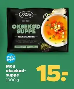 Netto Mou oksekødsuppe, DKK 15 tilbud