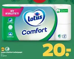 Netto Lotus comfort toiletpapir, DKK 20 tilbud