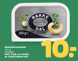Netto Bakkedal smørbar, DKK 10 tilbud