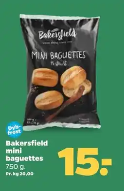 Netto Bakersfield mini baguettes, DKK 15 tilbud