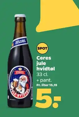 Netto Ceres jule hvidtøl, DKK 5 tilbud