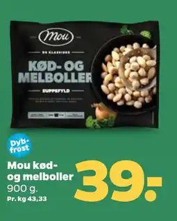 Netto Mou kød- og melboller, DKK 39 tilbud