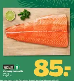 Netto Velsmag lakseside, DKK 85 tilbud