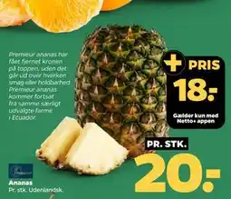 Netto Ananas, DKK 20, App-pris tilbud