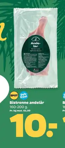 Netto Bistronne andelår, DKK 10 tilbud