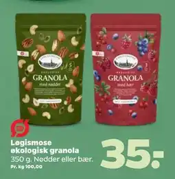 Netto Løgismose økologisk granola, DKK 35 tilbud
