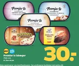 Netto Premier Is isbæger, DKK 30 tilbud