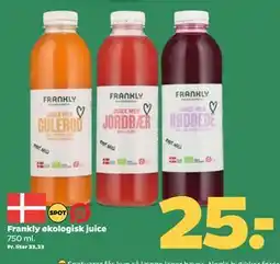 Netto Frankly økologisk juice, DKK 25 tilbud
