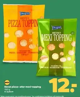 Netto Revet pizza- eller mexi topping, DKK 12 tilbud