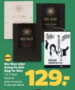 Netto My Way eller Kung Fu Girl Bag-in-Box, DKK 129 tilbud