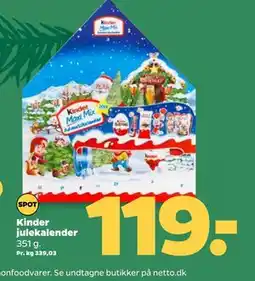 Netto Kinder julekalender, DKK 119 tilbud