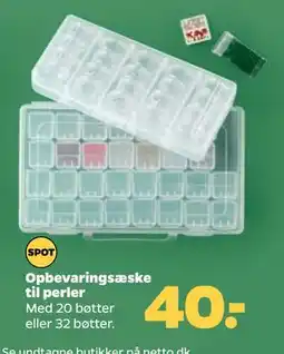 Netto Opbevaringsæske til perler, DKK 40 tilbud