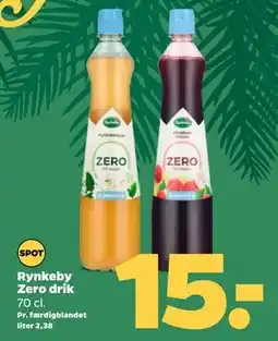 Netto Rynkeby Zero drik, DKK 15 tilbud