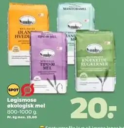 Netto Løgismose økologisk mel, DKK 20 tilbud