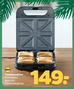 Netto Toastmaskine, DKK 149 tilbud