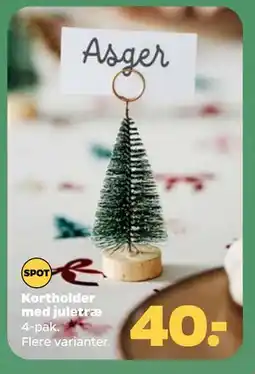 Netto Kortholder med juletræ, DKK 40 tilbud