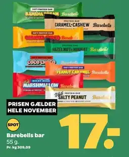 Netto Barebells bar, DKK 17 tilbud