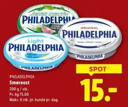 Lidl Smøreost, DKK 15 tilbud