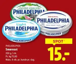 Lidl Smøreost, DKK 15 tilbud