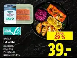 Lidl Laksefilet, DKK 39 tilbud