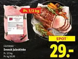 Lidl Svensk juleskinke, DKK 29 tilbud