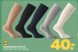 Netto Knæstrømper med uld, DKK 40 tilbud