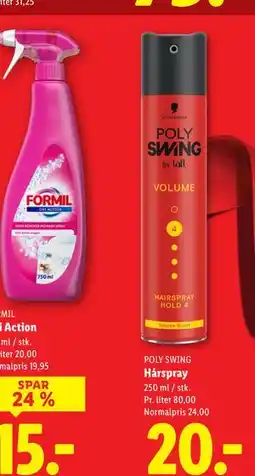 Lidl Hårspray, DKK 20 tilbud