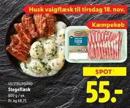 Lidl Stegeflæsk, DKK 55 tilbud