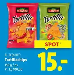 Lidl Tortillachips, DKK 15 tilbud