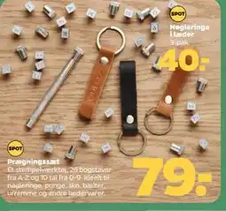 Netto Nøgleringe i læder, DKK 40 tilbud