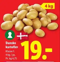 Lidl Danske kartofler, DKK 19 tilbud