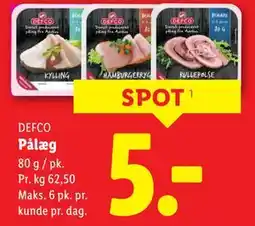 Lidl Pålæg, DKK 5 tilbud