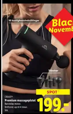 Lidl Premium massagepistol, DKK 199 tilbud
