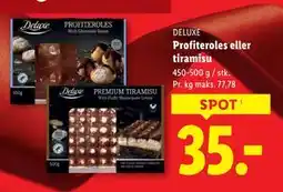 Lidl Profiteroles eller tiramisu, DKK 35 tilbud