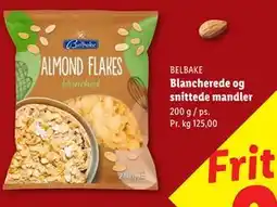 Lidl Blancherede og snittede mandler, DKK 25 tilbud