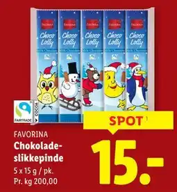 Lidl Chokoladeslikkepinde, DKK 15 tilbud