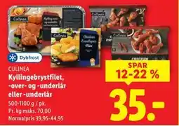 Lidl Kyllingebrystfilet, -over- og -underlår eller -underlår, DKK 35 tilbud