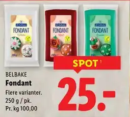 Lidl Fondant, DKK 25 tilbud