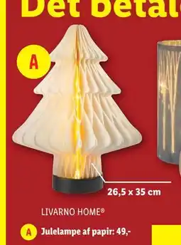 Lidl Julelampe af papir, DKK 49 tilbud
